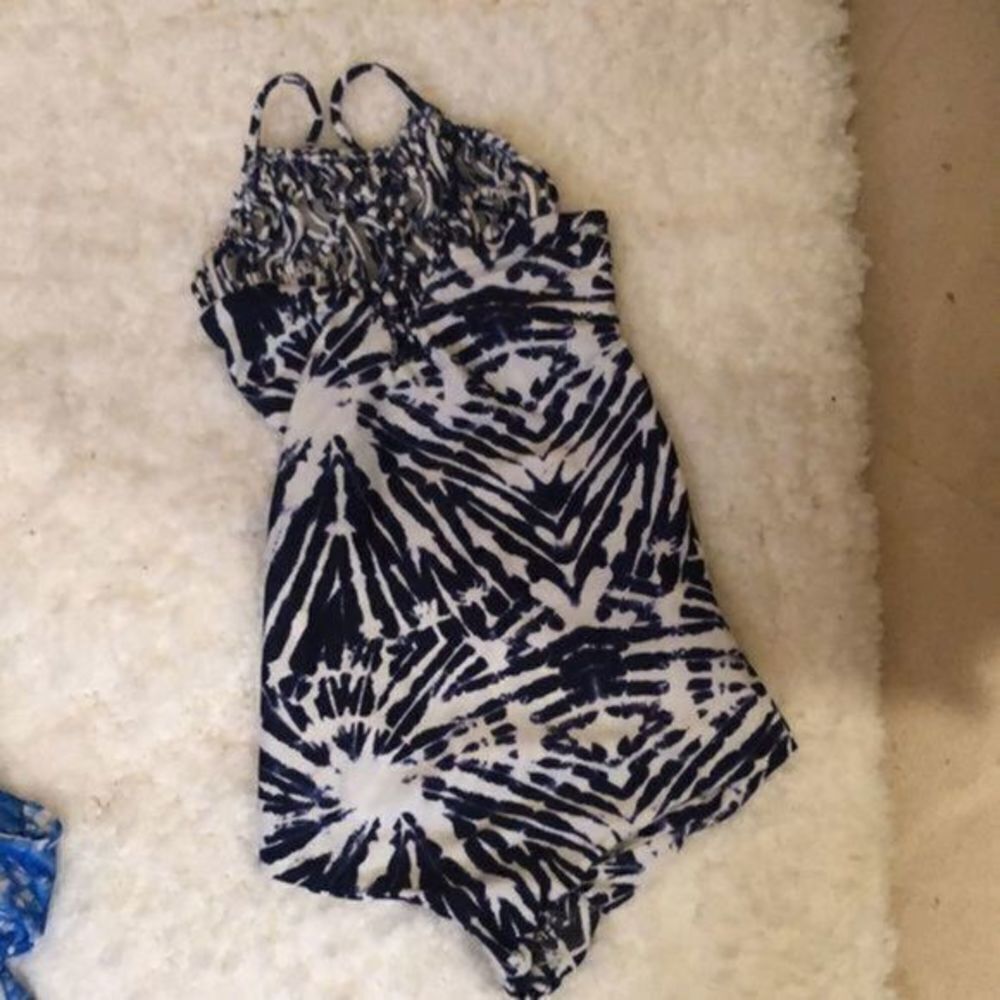 MIKOH moorea macrame one piece tie dye bathing suit - Picture 10 of 11